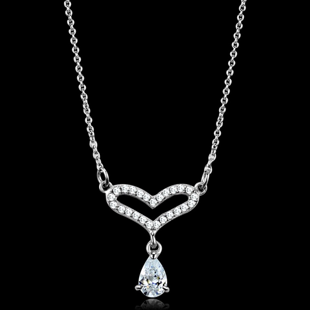 .925 Silver CZ Necklace